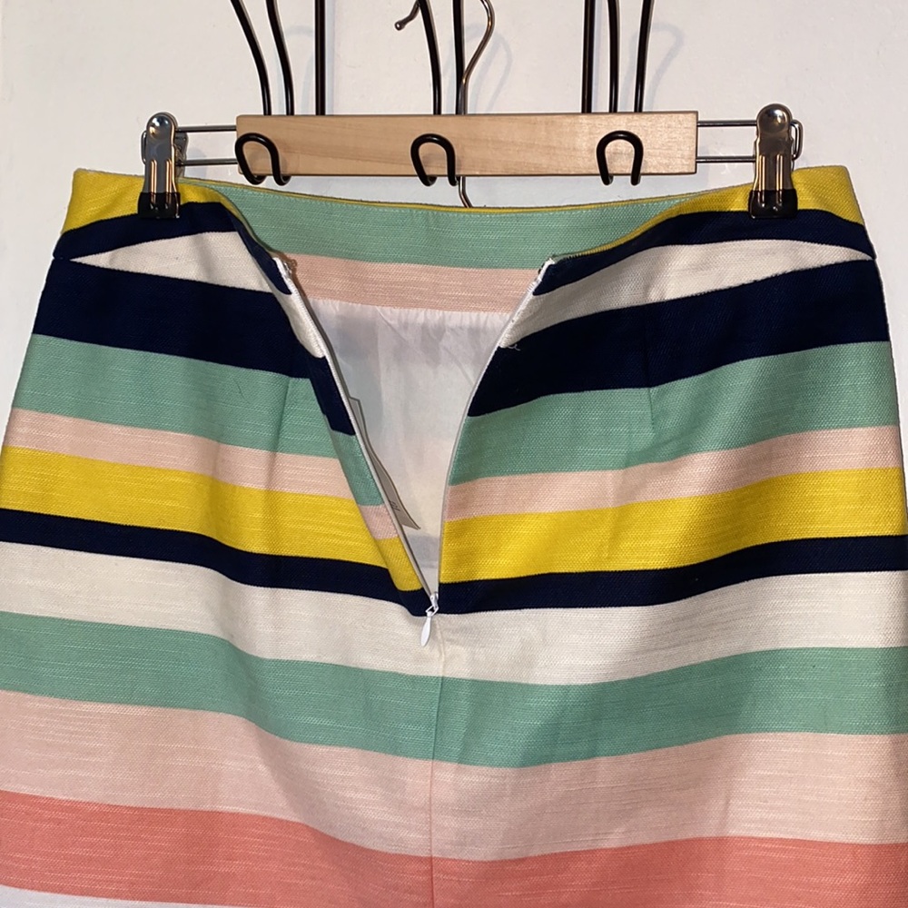 Loft multicolored a-line striped mini skirt - Picture 4 of 6